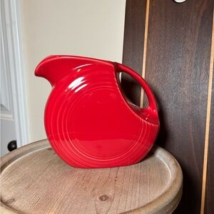 Fiestaware Scarlet Large Disc Pitcher  64 Oz